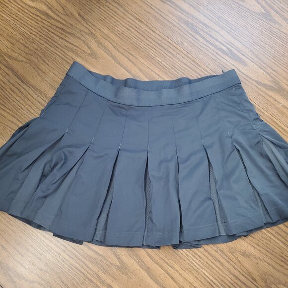 ADIDAS BY STELLA MCCARTNEY Grey Pleated Tennis Skirt Sz Medium - Picture 2 of 7